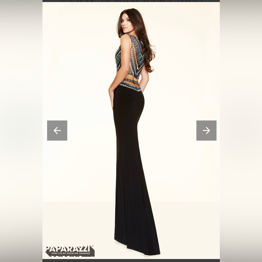 2 Piece Homecoming Winter Formal Prom Dress, black, size 10 nwt